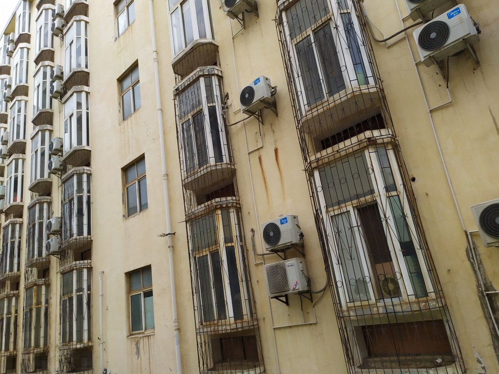 Communist architecture in wuhan, China. New China architecture at Hubei University of Education in Wuhan, PRC. 2020.